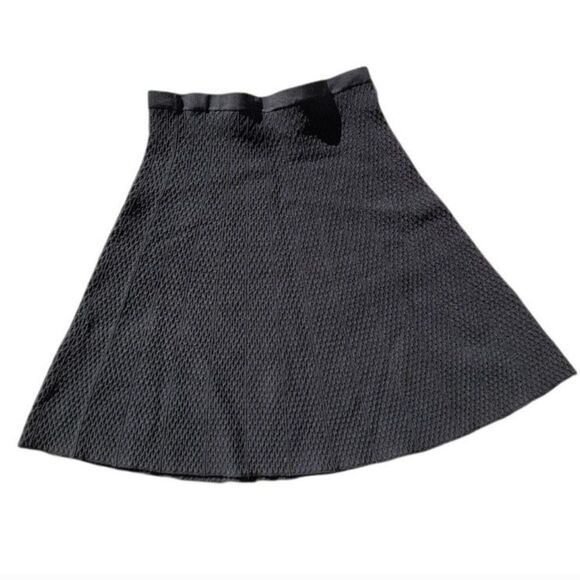 Vtg Cabi Textured Amelie Skirt Parochial School Girl A-line Quilted Mini Blk - Picture 4 of 7